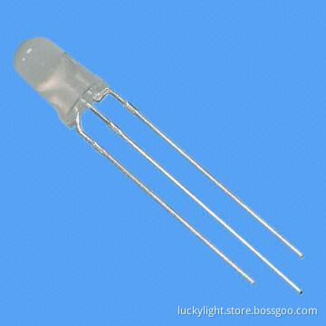 3mm Round Bi-color 3-pin LED Lamp, 590nm Yellow, 570nm Yellow Green